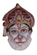 NATURE SQUARE Lord Hanumaan Face 3D Elevation fiber Relief Mural Wall Art decor,Actual Size 30/24 inch