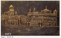 NATURE SQUARE Golden Temple 3D Elevation fiber Relief Mural Wall Art decor, Actual Size 3/5 feet