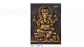 NATURE SQUARE Ganpati Sitting Position 3D Elevation || Fiber Relief Mural Wall Art Decor (3/2 Feet) ||