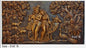 NATURE SQUARE Radha Krishna 3D Fiber Relief Wall Mural Art Decor 3x5 Feet