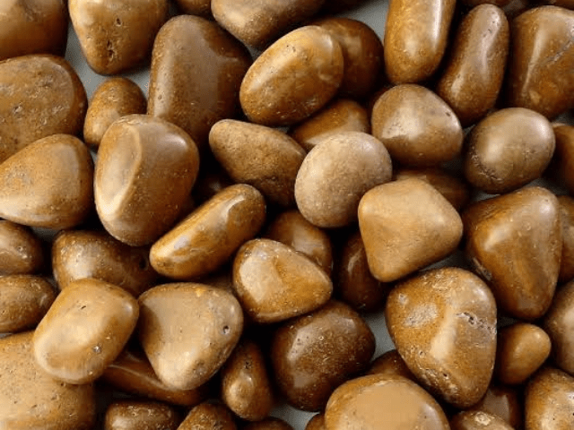 Yellow Mix Size Natural Pebbles