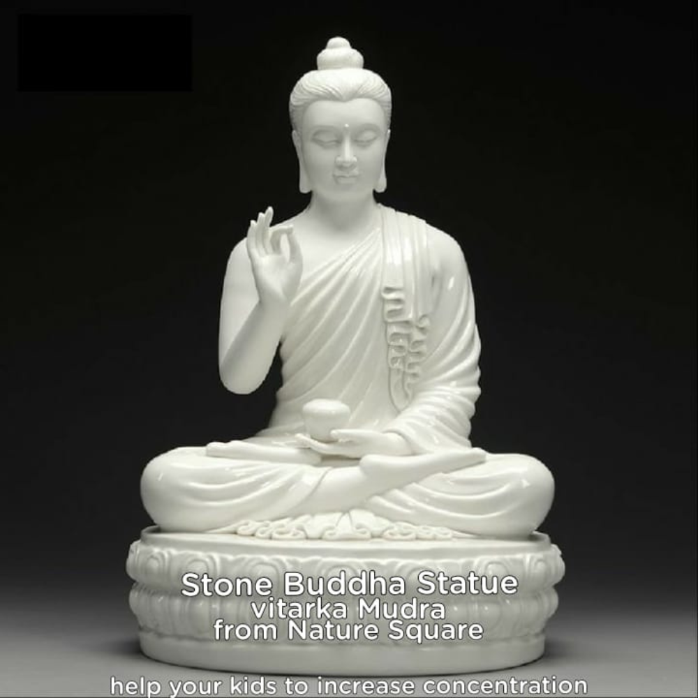 White Stone Buddha Statue,