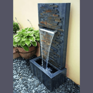 Black Mix Cladding Stone Fountain