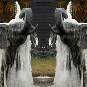 Elephant Water Statues